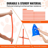 Dog Agility Hurdle Cone Set – 6-Piece Training Kit with 12 Cones, 6 Agility Rods & Carry Bag for Pet Exercise & Obedience