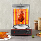 “3000W Electric Shawarma Grill Machine – Stainless Steel Rotating Vertical Kebab Maker with Dual Heating Tubes”