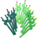 Cute Cactus Gel Pens – 24 PCS Novelty Writing Pens for Students, Classroom & Office