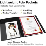 Professional Presentation Binder – 12-Pocket Portfolio Folder with Clear Plastic Sleeves (8.5" x 11") 🗂️