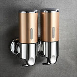 Wall-Mount Bathroom Liquid Soap Dispenser – Refillable Hand Sanitizer, Shampoo & Shower Gel Container