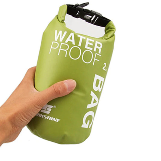 2L waterproof drifting dry bag – PVC mesh floating swimming bag with phone pouch for outdoor swimming, kayaking & travel