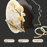 Modern 3D LED Wall Clock – Mountain View Decorative Wall Art Clock for Living Room, Bedroom & Office