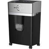 Bonsen P-4 Level 12-Sheet Micro-Cut Paper Shredder – Ultra-Quiet Home & Office Shredder with 40-Minute Runtime