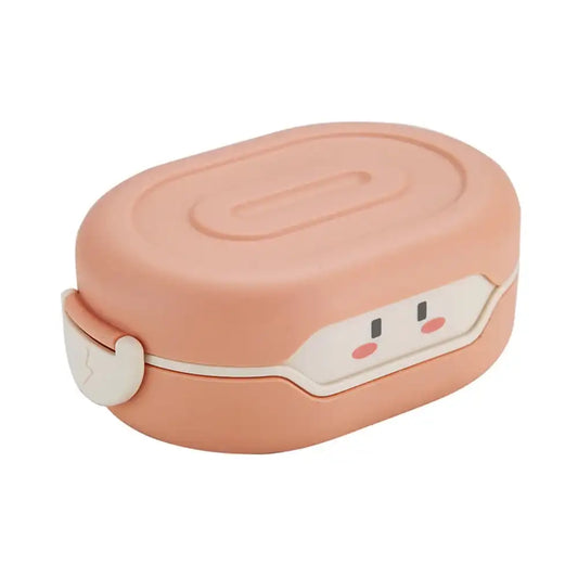 Kawaii Cartoon 3-Partition Leak-Proof Kids Bento Lunch Box – Microwave Safe & Portable