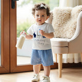 Baby Girl First Birthday Outfit – Sleeveless Floral Romper, Ruffled Skirt & Matching Headband Set for Summer Party