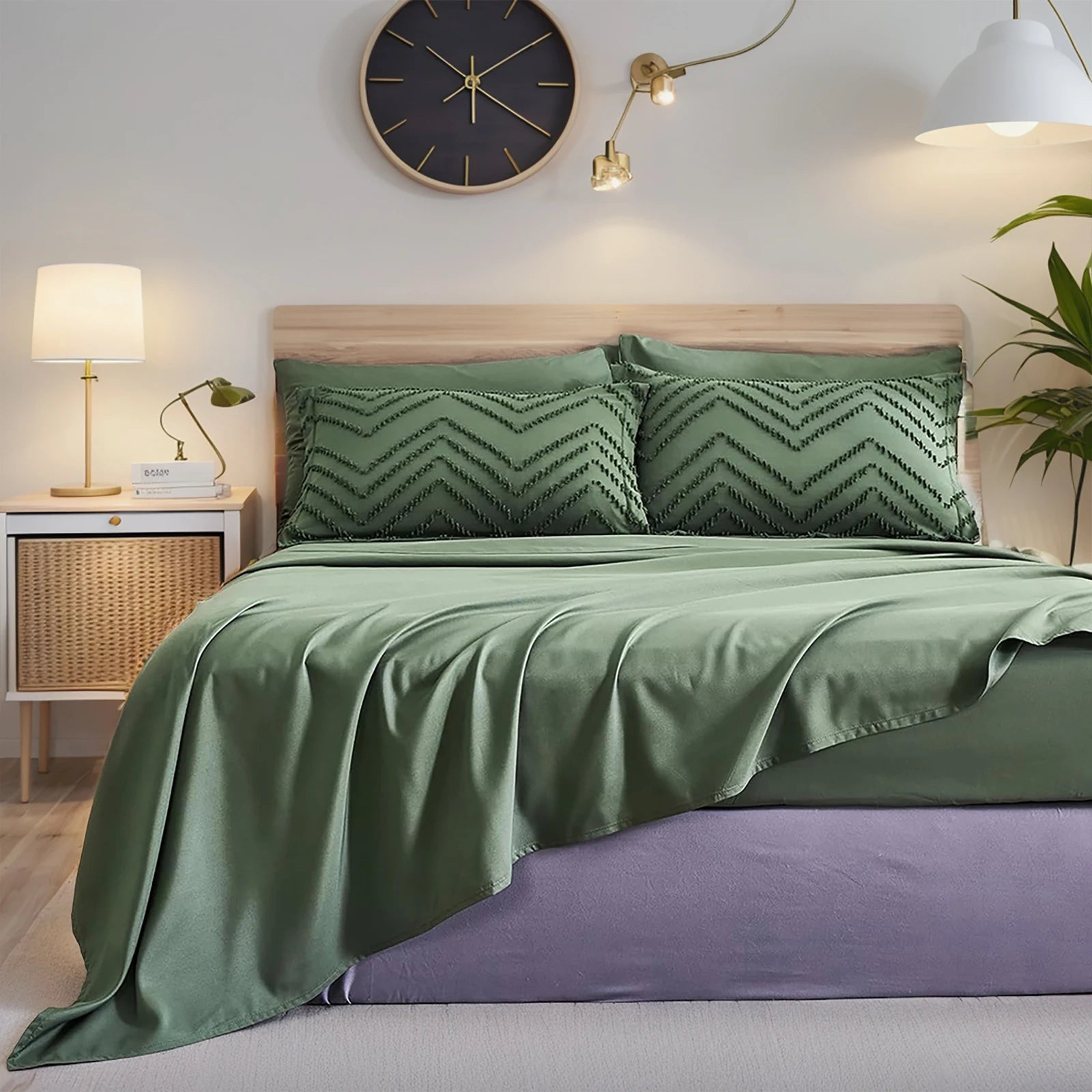 7-Piece Cut-Flower Quilted Comforter Set – Soft All-Season Bedding (Elegant Floral Texture)