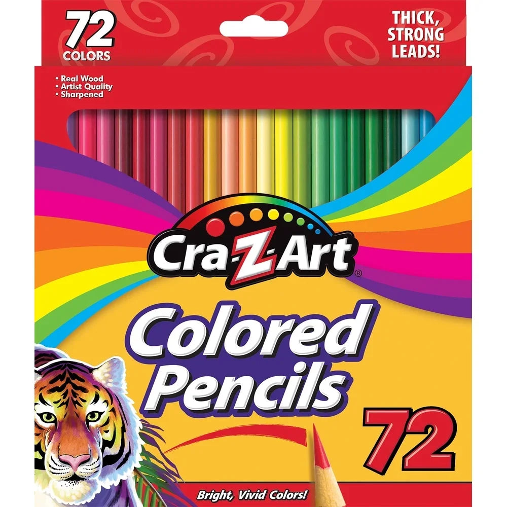 Colored Pencils Set – 72-Count Classic Multicolor Art Pencils for Kids, Students & Adults 🎨