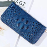 Women’s Crocodile PU Leather Wallet – Large-Capacity Organizer Clutch with Phone Pocket & Credit Card Holder