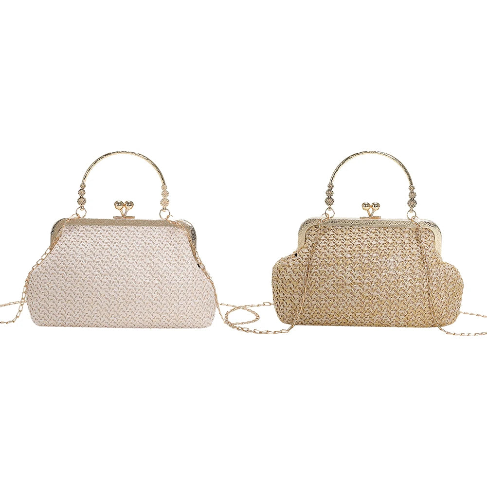 Handmade Chain Woven Shell-Shaped Handbag – Elegant Casual Women’s Underarm Bag for Travel, Street Style & Daily Outfits