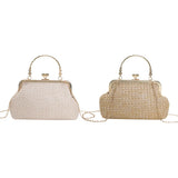 Handmade Chain Woven Shell-Shaped Handbag – Elegant Casual Women’s Underarm Bag for Travel, Street Style & Daily Outfits