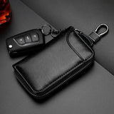 Genuine Leather Keychain Organizer – Unisex Key Bag, Multifunction Wallet & Car Key Holder Pouch