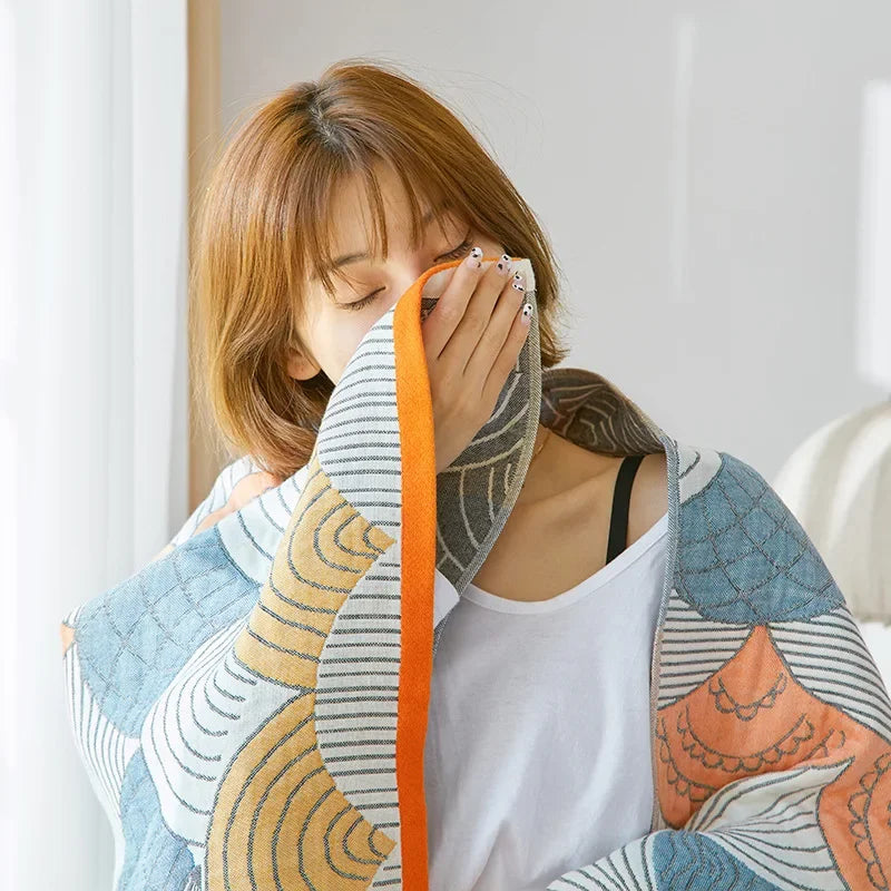 Cotton Gauze Bath Towel Set – 70×140 cm Adult Size Unisex Premium