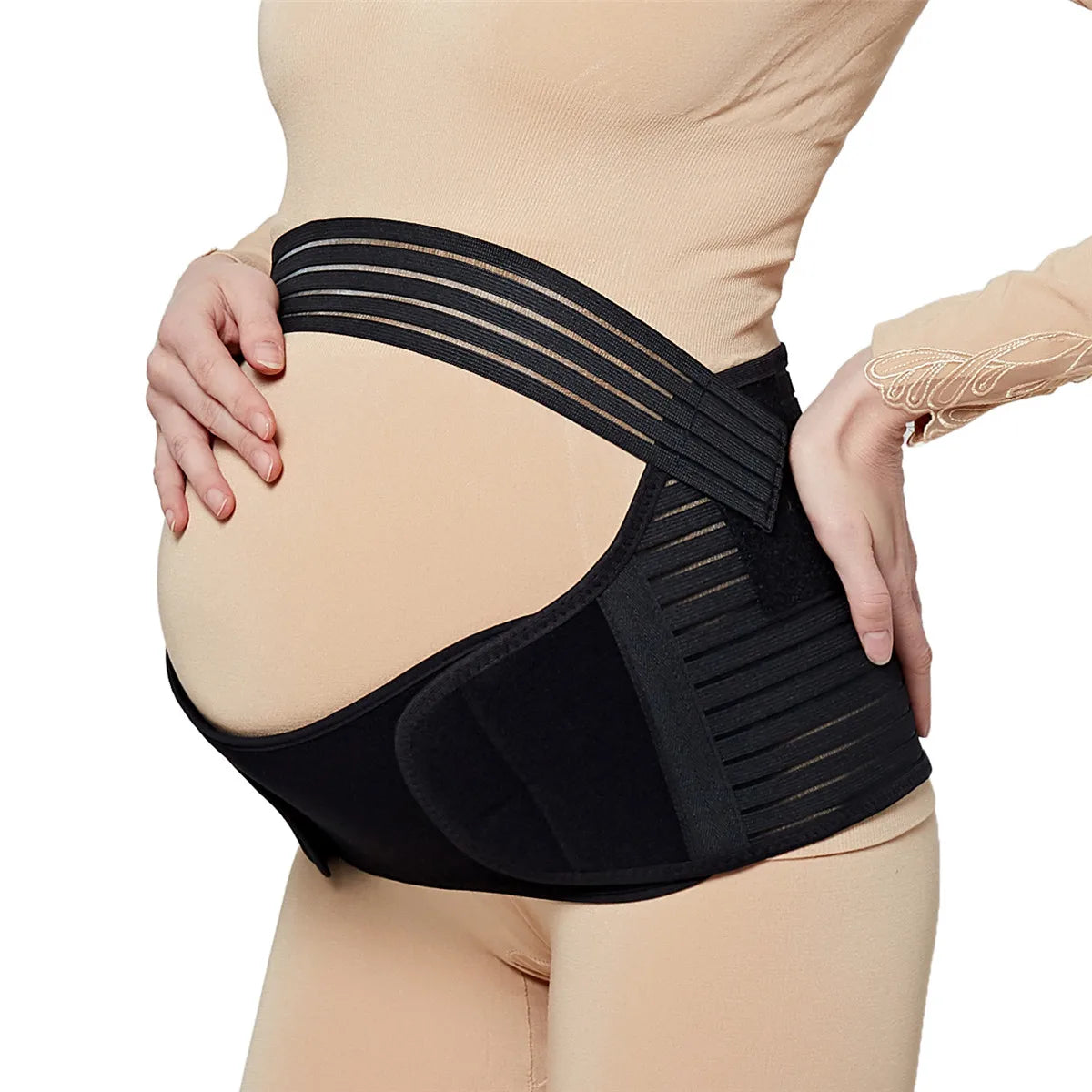 Breathable Adjustable Maternity Support Belt – Belly Wrap for Mid to Late Pregnancy, Back Pain Relief & Abdominal Support