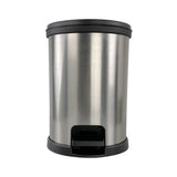 Round 1.5 Gallon Plastic Step Trash Can – Compact Pedal Bin for Bathroom & Office