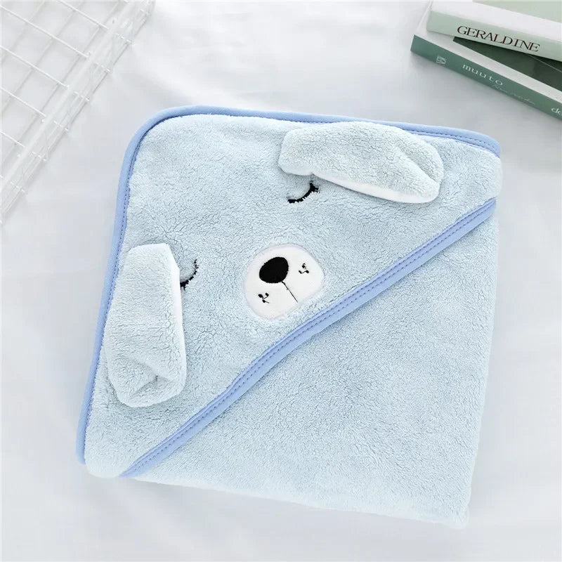 Toddler Baby Hooded Towel – Super Soft Infant Bathrobe & Swaddle Wrap Blanket for Newborn Boys & Girls 🛁👶✨