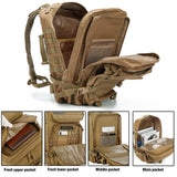 50L Tactical MOLLE Backpack — Outdoor Military Rucksack for Trekking, Hunting & Camping Gear
