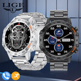 LIGE 1.39" Smart Watch for Men – Bluetooth Calling, Waterproof, Real-Time Heart Rate & Custom Dials