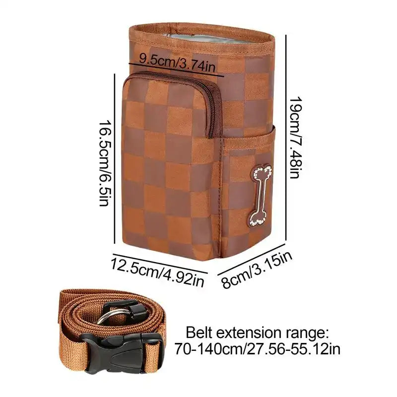 Magnetic Buckle Dog Treat Training Pouch – Waist Bag for Outdoor Training & Snack Rewards