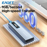 Eaget M1 Portable External SSD – High-Speed NVMe Solid State Drive 256GB/512GB/1TB/2TB, 5Gbps for Laptop, Desktop, PS4 & PS5