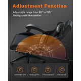 Ergonomic Gaming Chair with Footrest – Racing Style Computer Chair with Lumbar Support, Adjustable Height, Reclining Back & Headrest