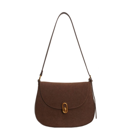 2025 Retro Fashion Women’s Saddle Bag – Minimalist Crossbody & Shoulder Bag for Daily Travel 👜✨