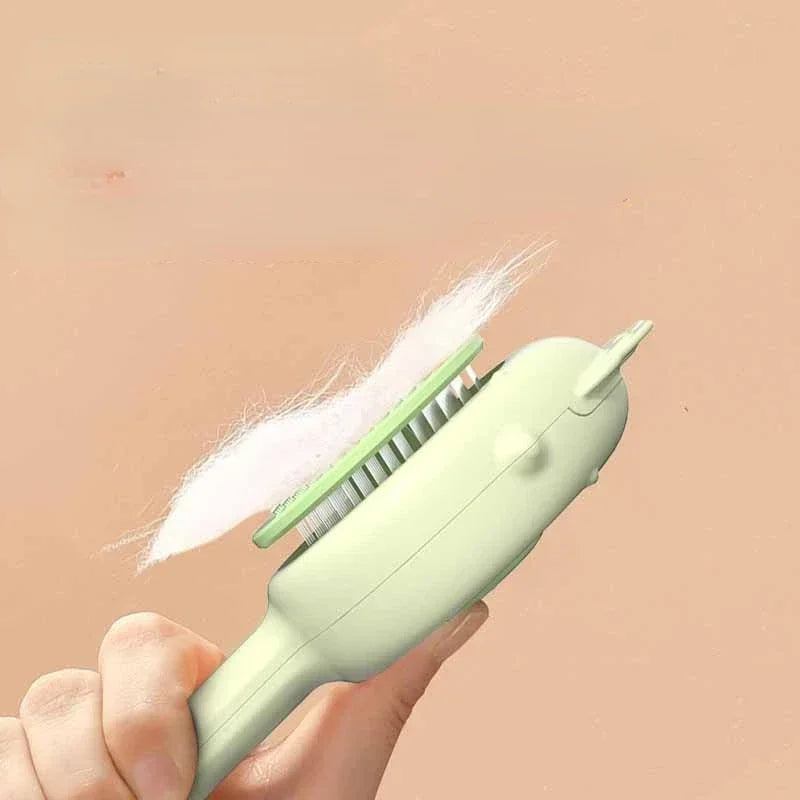 Pet Massage & Grooming Brush – Cat Comb for Hair Removal, Self-Grooming Tool for Kittens, Removes Tangles & Loose Fur