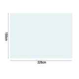 Clear Vinyl Tablecloth Protector – Waterproof Oil-Proof Transparent Plastic Sheet Table Cover (150 × 228 cm)