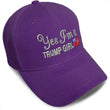 “Yes I’m a Trump Girl” Embroidered Baseball Cap – Adjustable Republican Dad Hat for Men & Women