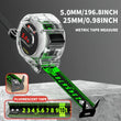 “Fluorescent Steel Tape Measure – High-Precision Wear-Resistant Measuring Tool with Straightedge Design”