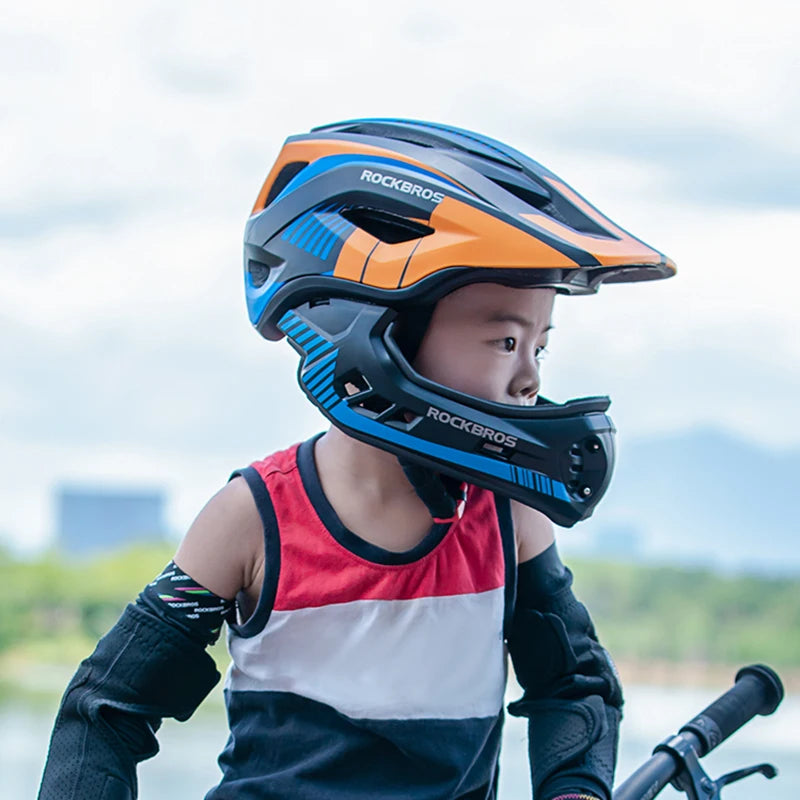 ROCKBROS Kids Bicycle Helmet – Impact Resistant Cycling Helmet for Children & Teenagers, MTB & Scooter Safety Protection