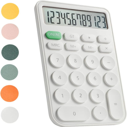Standard 12-Digit Desktop Calculator – Large LCD, Big Buttons, Dual Power