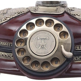 Corded Retro Imitation Antique Rotary-Dial Telephone – Stylish Landline Decor Piece