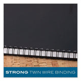 Wire-Bound Business Notebook – 80-Sheet Legal Ruled Journal with Perforated Pages for Meetings & Tasks 📓