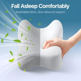 Memory Foam Knee Pillow – Orthopedic Leg, Hip & Spine Alignment Pillow for Sciatica Relief, Pregnancy & Side Sleepers