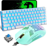 Ziyou Lang Wired Gaming Keyboard and Mouse Combo – Blue LED Backlit Mechanical Keyboard with Precision Gaming Mouse