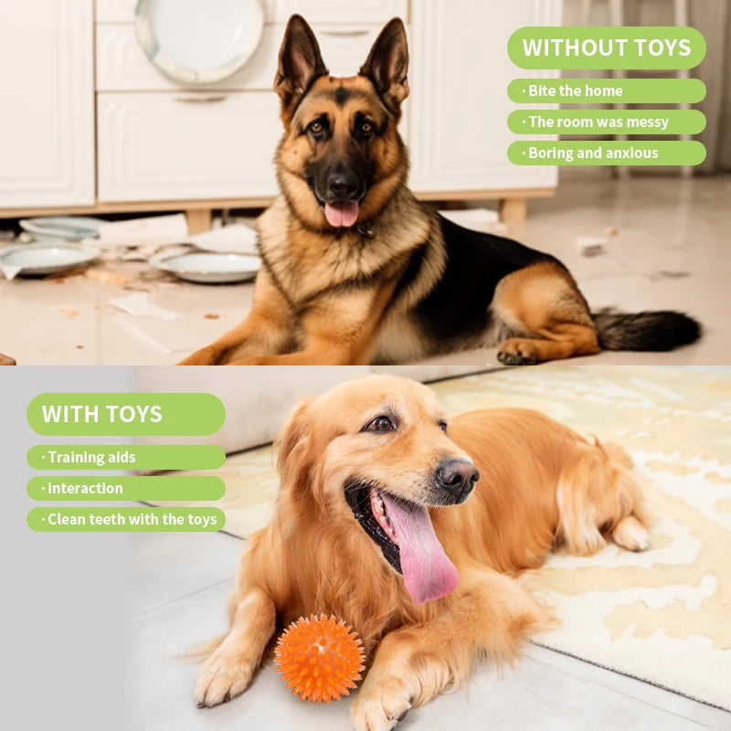 18-Piece Dog Toy Pack – Squeaky, Rope, Interactive & Chew Toys with Food Dispensers