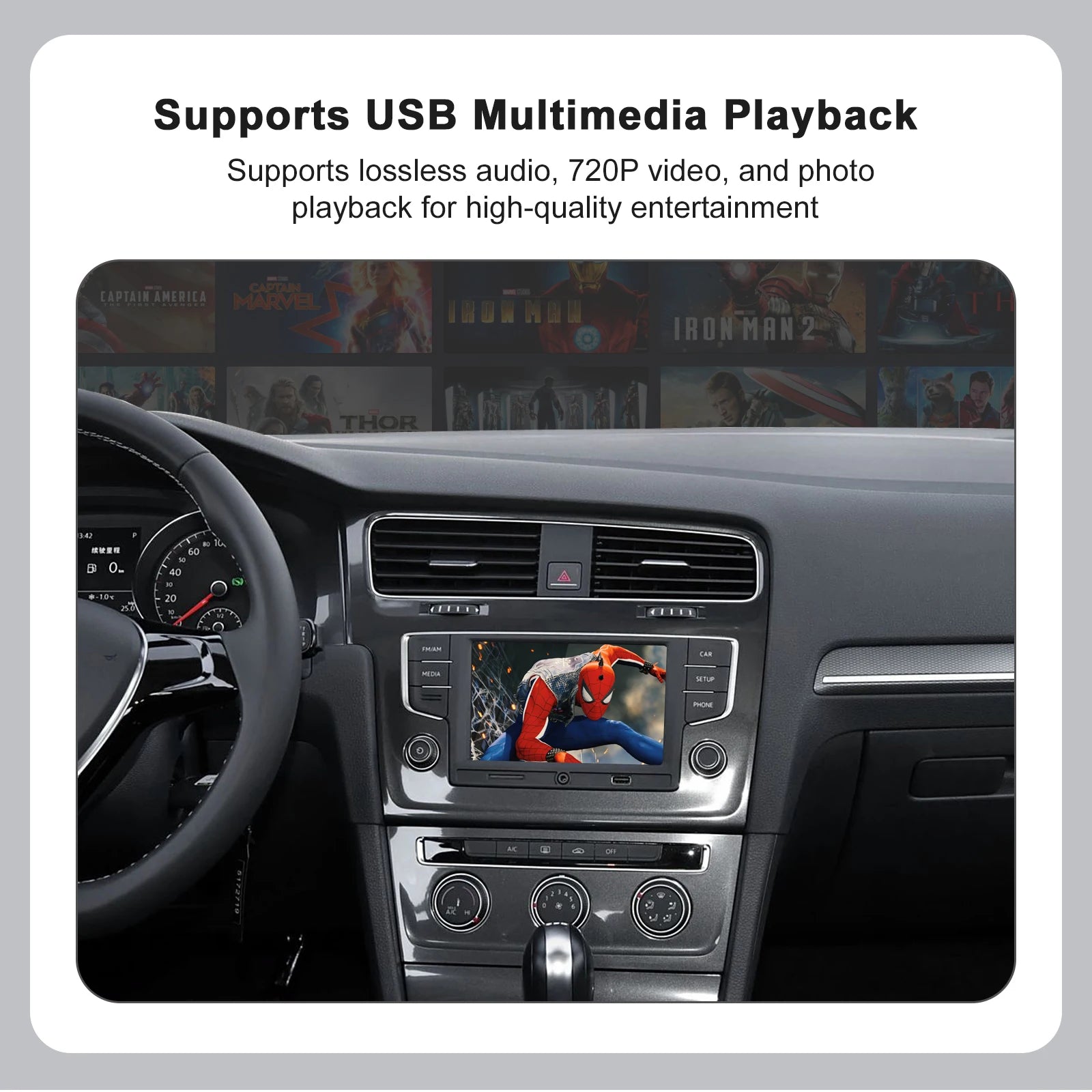 Wireless CarPlay & Android Auto module box – plug & play adapter for VW Volkswagen, Skoda Octavia, Golf MK7, Polo, Passat B8 MIB/MIB2