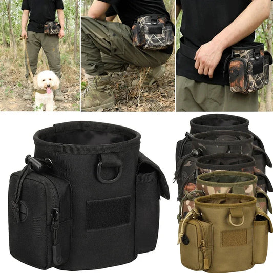 Portable Dog Treat Bag – Outdoor Training & Feeding Pouch with Waist Strap for Trainers and Pet Owners