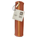 Simulated Leather Pencil Pouch – Zippered Case for Pens, Pencils & Highlighters