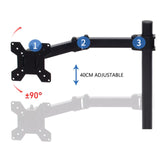 4-Arm Heavy-Duty Multi Monitor Stand – Fits 10″–27″ Screens Vertical Desktop Mount for 4 Displays