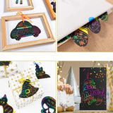 125-Piece Rainbow Scratch-Off Pad & Mini Art Notes Set – Perfect Craft Kit for Kids & Teens