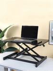 🖥️ Ultra-Slim Adjustable Standing Desk Riser – Compact Sit-Stand Desktop Converter for Monitor & Laptop