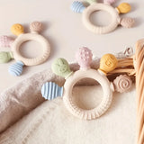 “Baby Silicone Teether – Soft BPA-Free Teething Stick Toy for Grasp Training, Biting & Chewing Relief for Infants & Toddlers”