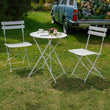 “3-Piece Folding Bistro Set – Weather-Resistant Table & 2 Chairs for Patio, Yard & Garden Conversation Spaces”