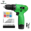 12 V Cordless Drill Set – 18 Torque Settings Power Drill with 3/8″ Keyless Chuck for Home Maintenance