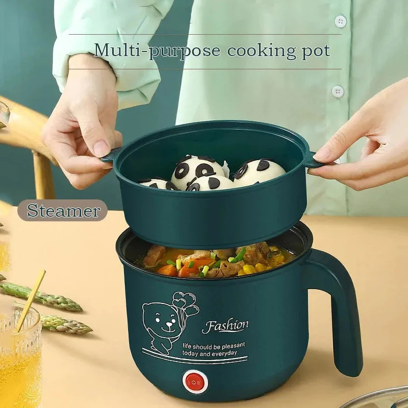 110–220V Mini Electric Cooker – Non-Stick Multi-Function Hot Pot & Steamer for 1–2 People 🍲✨