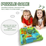 “Interactive Maze Ball Puzzle Game – 8-Level Marble Track Brain Teaser with Animal Buttons for Kids”
