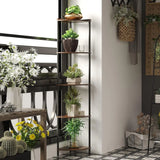 5-Tier Corner Shelf Stand – Tall Space-Saving Organizer for Bedroom, Bathroom & Plant Display 🌿