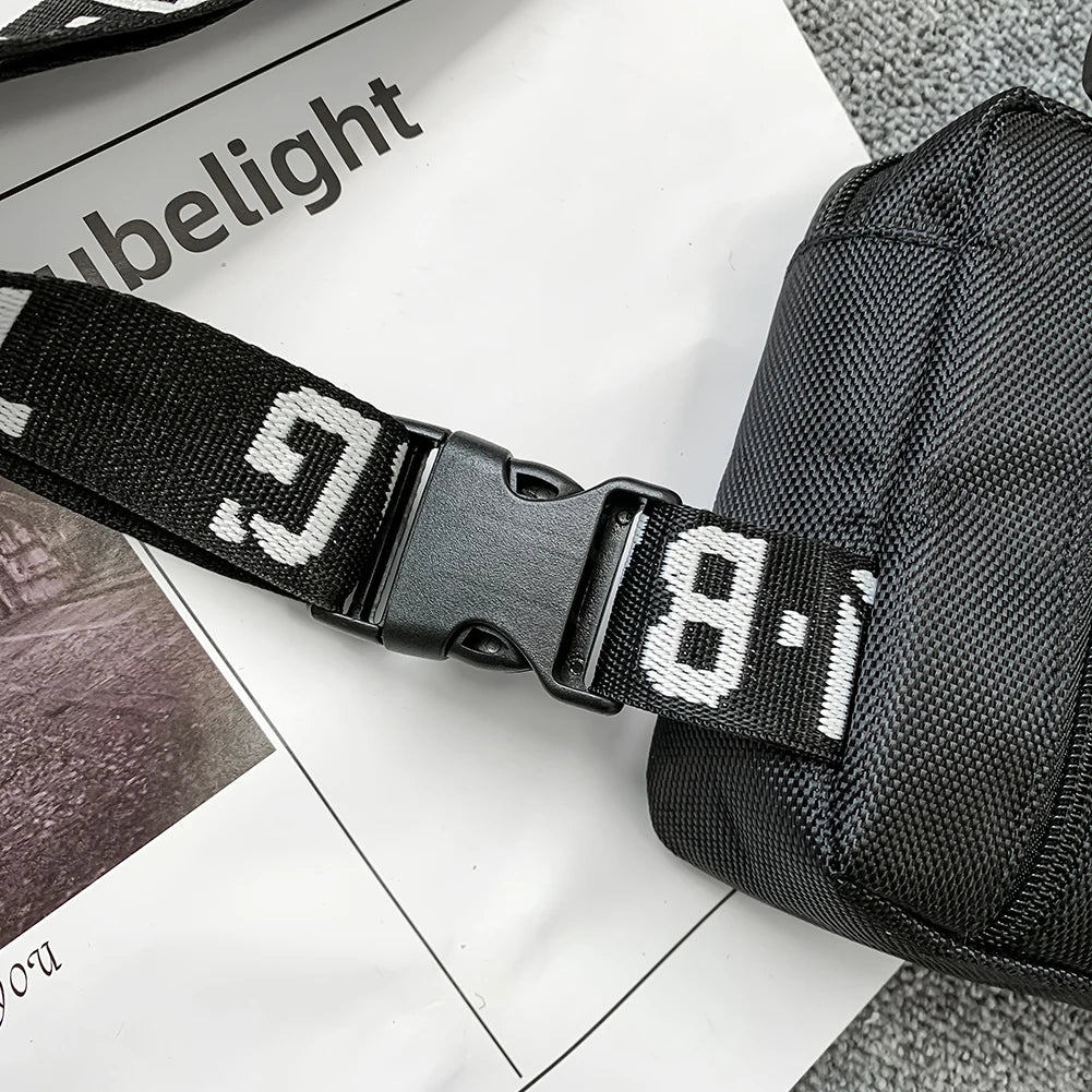 Unisex Chest Rig Bag – Fashion Hip-Hop Streetwear Vest Pack with Multi-Pockets & Adjustable Waist Belt for Men & Women